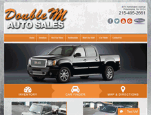 Tablet Screenshot of doublemautosales.com